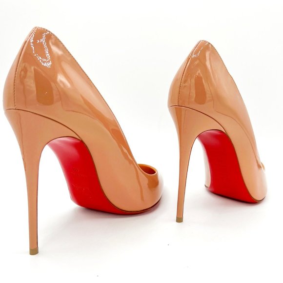 Christian Louboutin Pigalle Follies 100 Patent Leather Red Bottom Pumps - Picture 1 of 13